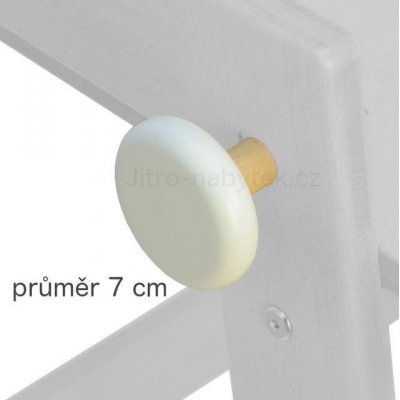 Jitro samostatný věšáček - Bílý 7 cm - obrázek