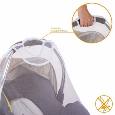 Diago moskytiéra na autosedačku - Bílá - obrázek