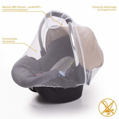 Diago moskytiéra na autosedačku - Bílá - obrázek