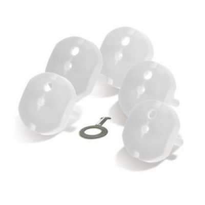 Alecto Baby bezpečnostní ochrana do zásuvek s klíčkem - 5 ks