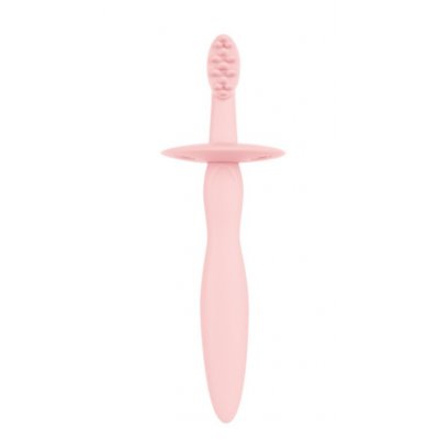 Canpol silikonový zubní kartáček/kousátko - Růžová - obrázek