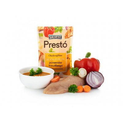 Salvest Prestó BIO kuřecí prsíčka se zeleninovým pyré - 300 g, 36 m+ - obrázek