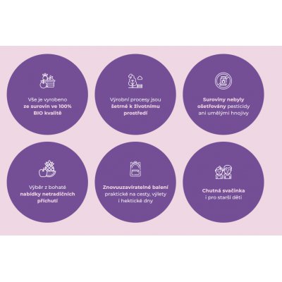 Salvest Ponn BIO jablko s borůvkami - 100 g, 4 m+ - obrázek