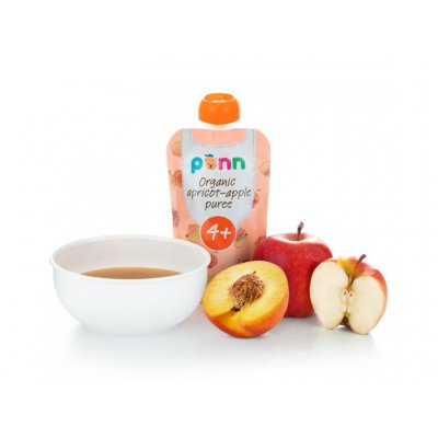 Salvest Ponn BIO meruňka s jablkem - 100 g, 4 m+ - obrázek