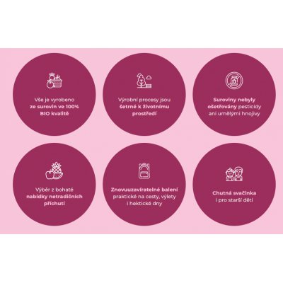 Salvest Ponn BIO ovocné pyré s malinami - 110 g, 6 m+ - obrázek