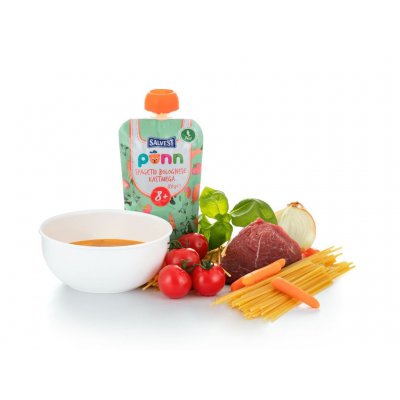 Salvest Ponn BIO boloňské špagety - 120 g, 8 m+ - obrázek