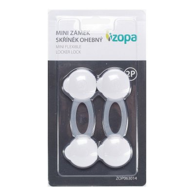 Zopa Mini zámek skříněk ohebný 2 ks - White - obrázek
