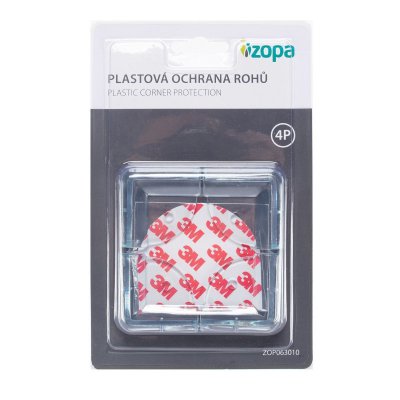 Zopa Plastová ochrana rohů, 4 ks - Transparent - obrázek