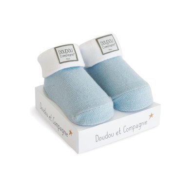 DouDou et Compagnie ponožky pro miminko - Modré