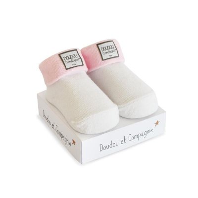 DouDou et Compagnie ponožky pro miminko - Růžové