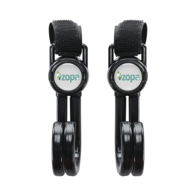 Zopa Dvojitý háček na kočárek 2 ks - Black - obrázek