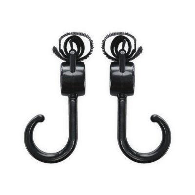 Zopa Dvojitý háček na kočárek 2 ks - Black