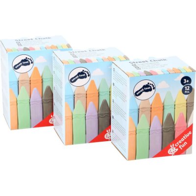 Small Foot velké barevné křídy - 12 ks - obrázek