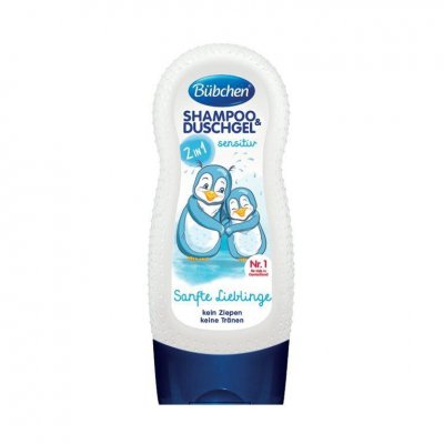 Bübchen Kids sensitive šampon a sprchový gel - 230 ml