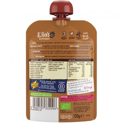 Ella's Kitchen BIO dušené hovězí maso s bramborami - 130 g - obrázek