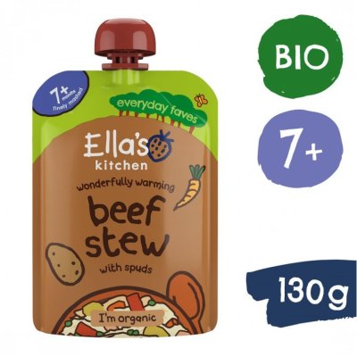 Ella's Kitchen BIO dušené hovězí maso s bramborami - 130 g - obrázek