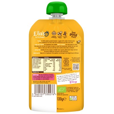 Ella's Kitchen BIO jablko a banán - 120 g - obrázek