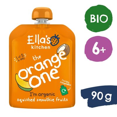 Ella's Kitchen BIO Orange One ovocné pyré s mangem - 90 g - obrázek