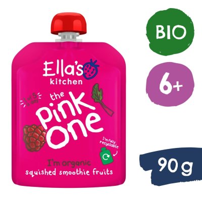 Ella's Kitchen BIO Pink One ovocné smoothie s dračím ovocem - 90 g - obrázek