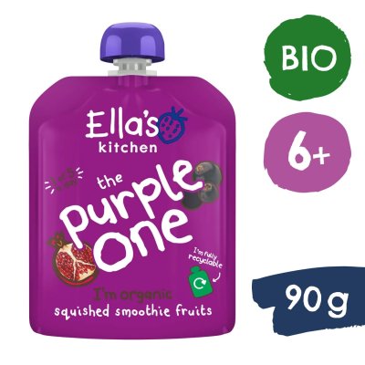 Ella's Kitchen BIO Purple One ovocné pyré s černým rybízem - 90 g - obrázek
