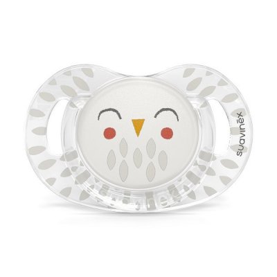 Suavinex Bonhomia Premium dudlík anatomický 18 m+ - Sovička/bílá