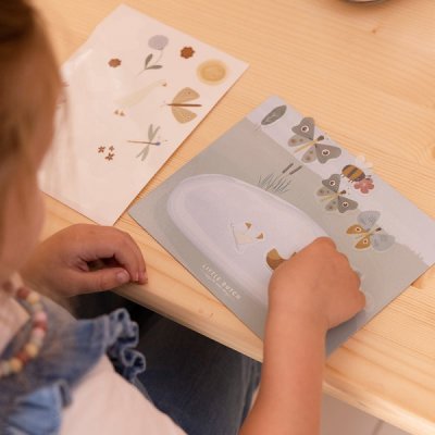 Little Dutch samolepky na okno - Květiny a motýli - obrázek