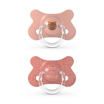 Suavinex Fusion Forest fyziologický dudlík silikon 4 - 18 m - Pudrová