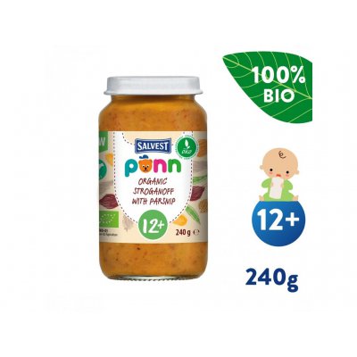 Salvest Ponn BIO hovězí stroganov s pastinákem - 240 g, 12m+