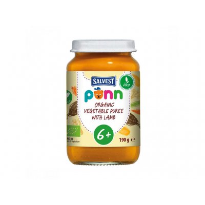 Salvest Ponn BIO jehněčí maso se zeleninovým pyré - 190g, 6m+ - obrázek