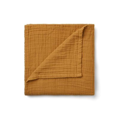 Liewood Ben Mušelinová zavinovací plena - Solid Golden Caramel - obrázek