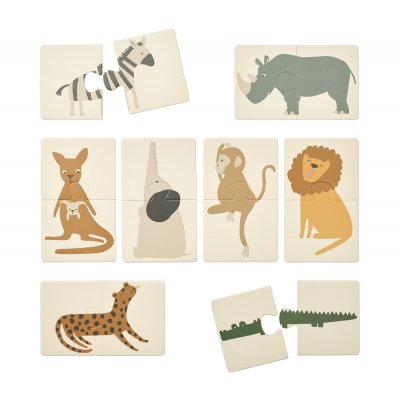 Liewood Brett Puzzle pro nejmenší - All Together/Sandy - obrázek