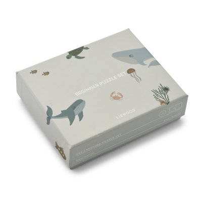 Liewood Brett Puzzle pro nejmenší - Sea Creature/Sandy - obrázek