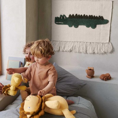 Liewood Gera Nástěnný koberec Crocodile Hunter - Green multi mix - obrázek