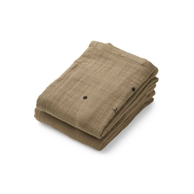 Liewood Hannah Mušelínové plenky s oušky 2 ks Rabbit - Oat - obrázek