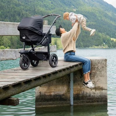 TFK Mono 2 Kombinovaný kočárek Air Wheel - Black - obrázek