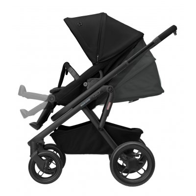 Maxi-Cosi Lila XP+ kočárek 2V1 - Essential Black - obrázek