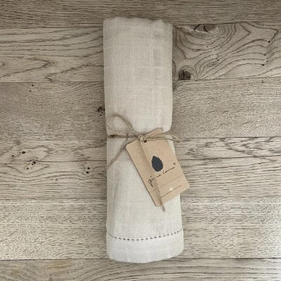 Pine Cone Björk Mušelínová zavinovačka 120 x 120 cm - Oatmeal - obrázek