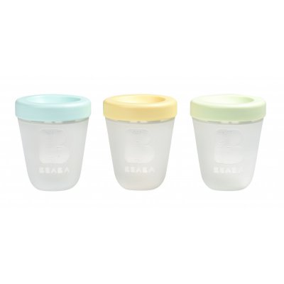 Béaba Kelímky na jídlo silikonové 3 ks - Spring