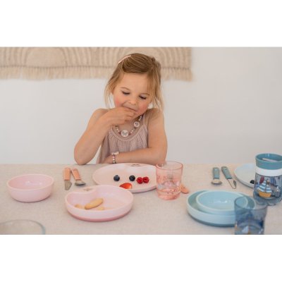 Little Dutch Dětská jídelní sada 6-dílná - Květiny a motýli - obrázek