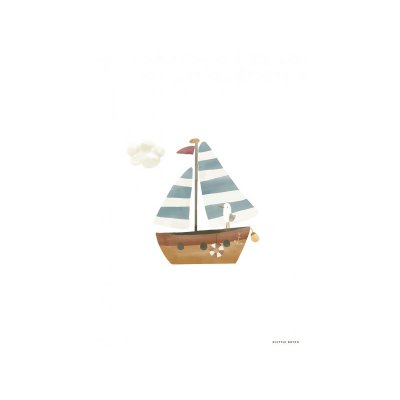 Little Dutch Plakát Námořnický záliv A3 - Blue - obrázek