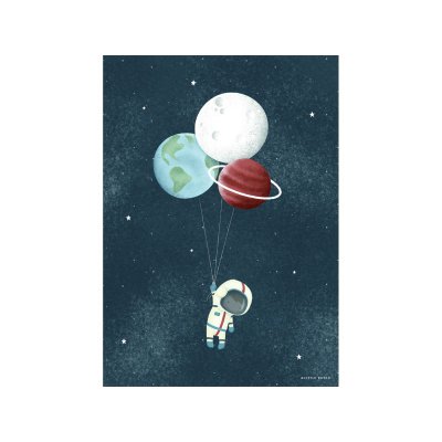 Little Dutch Plakát Vesmír A3 - obrázek