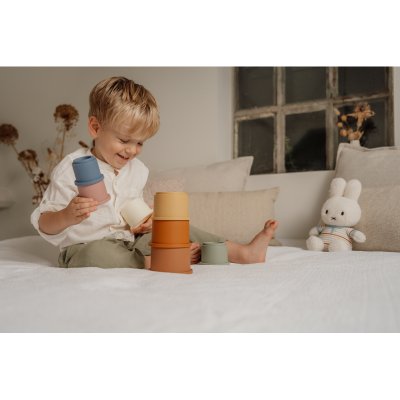 Little Dutch Miffy Plyšový králíček 25 cm - Vintage Proužky - obrázek