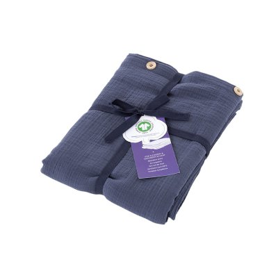 Träumeland povlečení GOTS 140/200 + 70/90 - Blau - obrázek