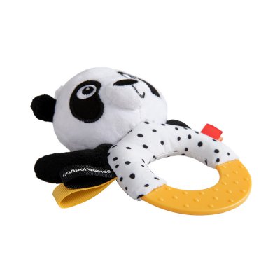 Canpol Senzorická hračka Panda s kousátkem a chrastítkem BabiesBoo - obrázek
