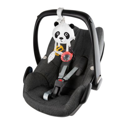 Canpol Senzorická závěsná cestovní hračka Panda s klipem BabiesBoo - obrázek