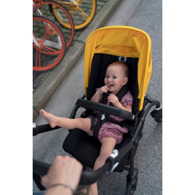 Bugaboo Bee6 Kompletní kočárek - Black/Black/Lemon Yellow - obrázek