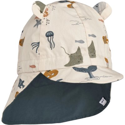 Liewood Gorm Oboustranný klobouček - Sea Creature/Sandy, vel. 9 - 12 měsíců