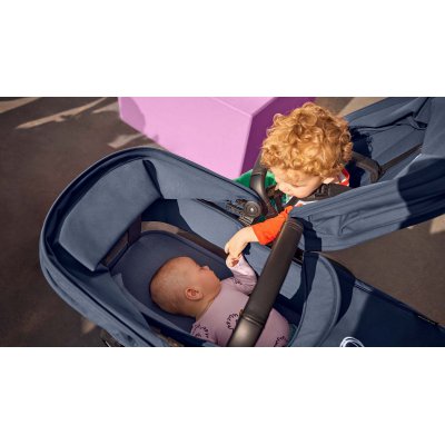 Bugaboo Donkey5 Duo Nástavec - Midnight Black/Midnight Black - obrázek
