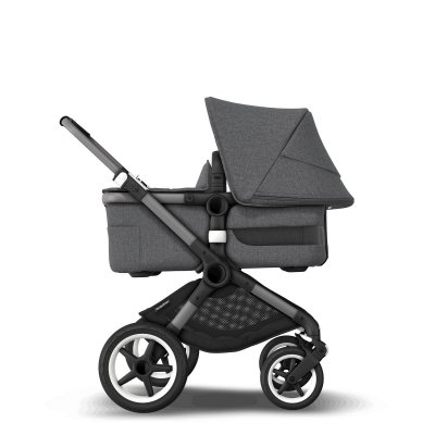 Bugaboo Fox3 Kompletní kočárek - Graphite/Grey Melange/Grey Melange - obrázek