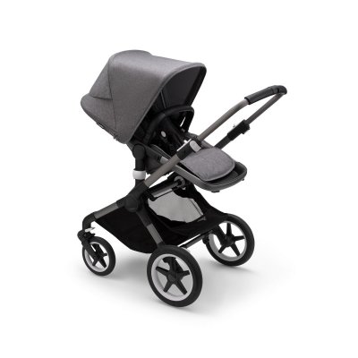 Bugaboo Fox3 Kompletní kočárek - Graphite/Grey Melange/Grey Melange - obrázek